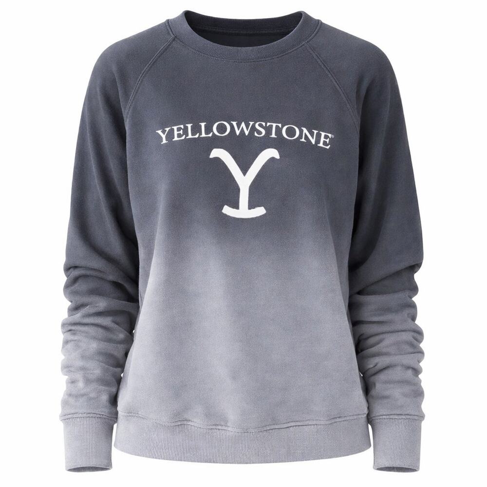 Yellowstone Graphic Sweatshirt Pullover Ombre Crewneck Casual Unisex Sweater